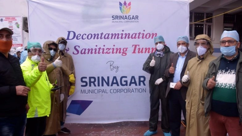 Coronavirus in J&K: Srinagar Civic Body Replicates China and Turkey, Installs 'Decontamination, Sanitising Tunnel' Outside CD Hospital