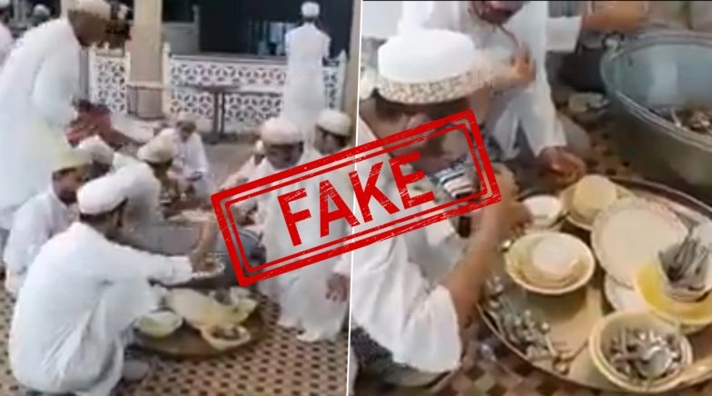 'Muslims Licking Utensils' to Spread Coronavirus? Old Video of A Tradition Doing Rounds on Internet