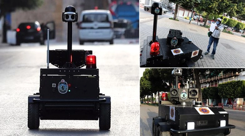Tunisia Deploys Robocop 'PGuard' to Keep an Eye on Coronavirus Lockdown
