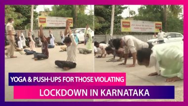 Covid-19 Lockdown Violators In Karnataka Made To Perform Yoga, Push-Ups By Police