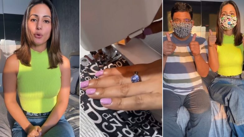 Hina Khan Shares a Tutorial on Making Homemade, Reusable Masks for Prevention Against COVID-19 (Watch Video)