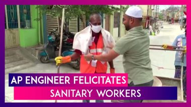 Coronavirus In India: Andhra Pradesh Engineer Expresses Gratitude To Sanitary Workers Amid Lockdown
