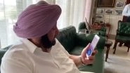 Punjab CM Amarinder Singh Checks on ASI Harjeet Singh's Health Via Video Call Day After His Hand Was Chopped Off in Attack by Nihangs