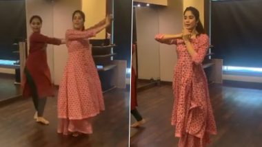 Janhvi Kapoor’s Graceful Classical Dance Moves Won’t Let You Blink Your Eyes (Watch Video)