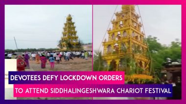 Siddhalingeshwara Temple Chariot Festival: Hundreds Defy Lockdown Orders In Kalaburgi