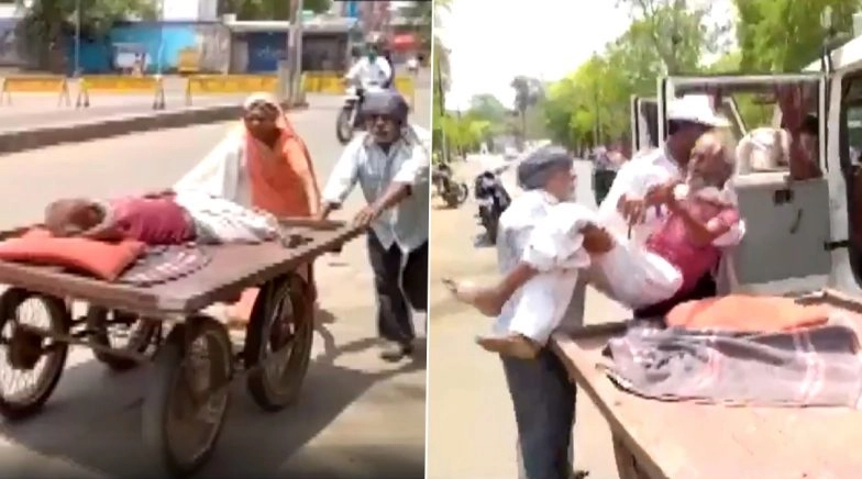 Madhya Pradesh Policeman Helps Elderly Man Reach Hospital Amid Coronavirus Lockdown; Watch Video