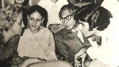 Amitabh Bachchan Shares Amazing Trivia About the Sholay Premiere Along With a Beautiful Black and White Picture Featuring Jaya Bachchan and His Parents (View Post)