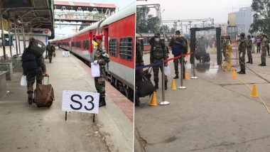 Around 950 Indian Army Personnel Board Special Train From Bengaluru to Join Border Duty in North India Amid Coronavirus Lockdown