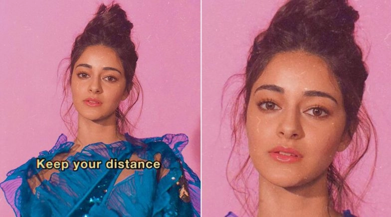 Ananya Panday Sends Out a 'Social Distancing' Message With a Creative Post! 
