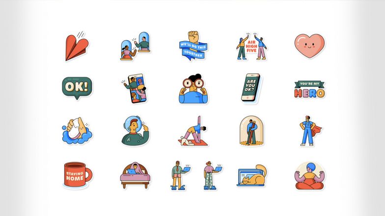 WhatsApp ‘Together at Home’ Stickers Launched in Collaboration With WHO: How to Download & Share These Stickers With Friends & Family During Quarantine Period on Android, iOS Phones
