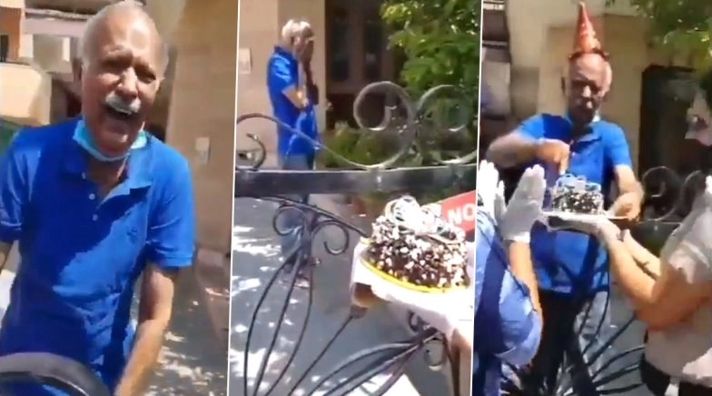 Senior Citizen Bursts into Tears as Panchkula Police Surprises him with Birthday Cake amid lockdown