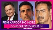 Rishi Kapoor No More: Akshay Kumar, Ajay Devgn, Urmila Matondkar, Manoj Bajpayee Condole His Death