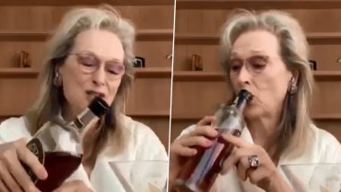 Meryl Streep Celebrates Stephen Sondheim’s 90th Birthday by Singing and Pouring Herself a Drink (Watch Video)