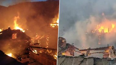 Himachal Pradesh Fire: Massive Blaze Engulfs Shishtwari village in Shimla, Several Houses Gutted in Fire, 2 injured