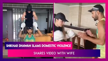 Shikhar Dhawan Shares Workout Video With Wife Ayesha, Slams The Rising Cases Of Domestic Violence