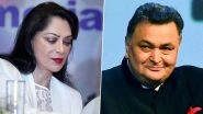 Simi Garewal Is Heartbroken to Know About the Sudden Demise of Rishi Kapoor, Says &lsquo;Now There Are Only Tears, No Last Goodbye, No Funeral&rsquo;