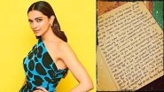 Deepika Padukone Shares Hand-Written Letters by Fans on Instagram Amid COVID-19 Lockdown