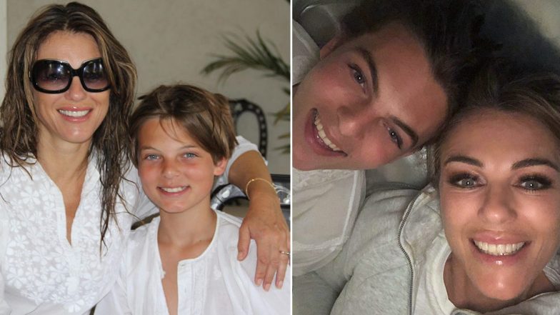 Elizabeth Hurley Is Filming a Murder Mystery with Her Son Damian During COVID-19 Lockdown