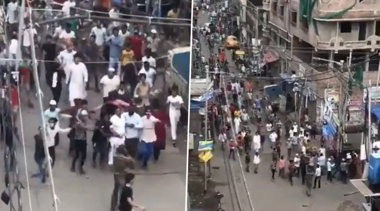 West Bengal Police and RPF Personnel Attacked in Tikkiapara Area of Howrah