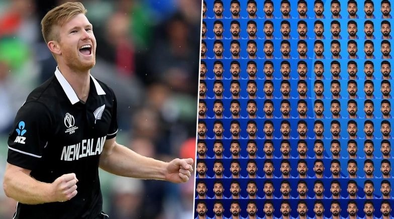 Jimmy Neesham Trolls ICC for Asking Fans to Find Virat Kohli in ‘Sea’ of KL Rahul