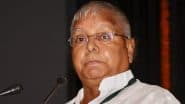 Lalu Prasad Yadav’s Swab Samples Taken for COVID-19 Test As Precautionary Measure in Ranchi Hospital
