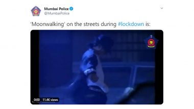 Mumbai Police Says 'Moonwalking' on the Streets During Lockdown Is 'Dangerous' in Michael Jackson Style, And Netizens Are Totally Loving The Creative COVID-19 Awareness Post