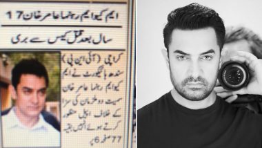 Pakistani News Channel Displays Actor Aamir Khan's Picture in Place of Murder Accused MQM Leader Amir Khan, Twitter Has a Field Day With Funny Memes And Jokes (View Tweets)