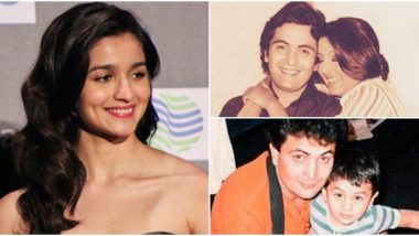 Alia Bhatt Shares Throwback Pics of Rishi Kapoor With Neetu and Ranbir, Pens Down An Emotional Note Expressing Her Grief (View Posts)