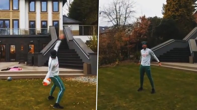 Liverpool Keeper Alisson Becker Emulates Iconic Cristiano Ronaldo Celebration After Attempting an Insane Throw (Watch Video)