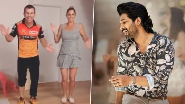 David Warner and Wife Candice Dance on Allu Arjun's Telugu Song 'Butta Bomma' (Watch Video)