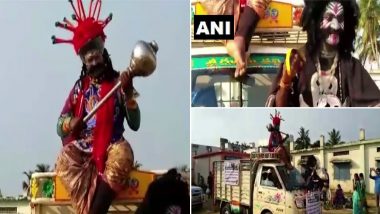 Andhra Pradesh Police Deploy ‘Yamraj, Chitragupta’ to Spread Awareness About COVID-19; See Pics