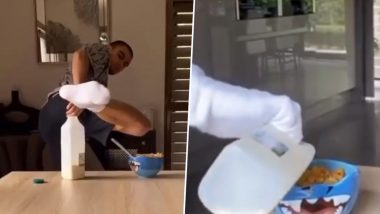 Foot of a Samba! Andreas Pereira’s #BottleCapChallenge Is Unmatchable and ‘Never Seen Before’ (Watch Video)