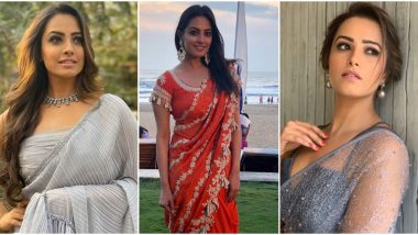Anita Hassanandani Birthday Special: From Stunning Sheer Sarees to All Things Bling, the Yeh Hai Mohabbatein Beauty Owns The 9 Yards Like Nobody Else (View Pics)