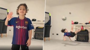 Six-Year-Old Lionel Messi Fan Arat Hosseini, Showcases Sumptuous Skills in Viral Video