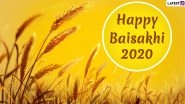 Happy Baisakhi 2020 HD Images With Punjabi Wishes: Send Vaisakhi WhatsApp Stickers, SMS, GIF Greetings, Quotes and Messages on Sikh New Year