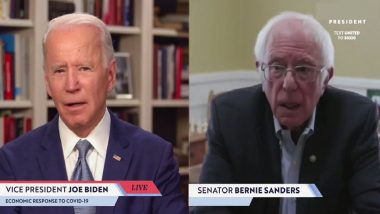 Bernie Sanders Makes Surprise Appearance in Joe Biden's Livestream Campaign Video, Endorses Ex-VP as Democratic Presidential Nominee