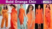When Priyanka Chopra, Katrina Kaif, Kareena Kapoor Khan, Bhumi Pednekar Flaunted Their Love for the Happiest Hue, Bold Orange!