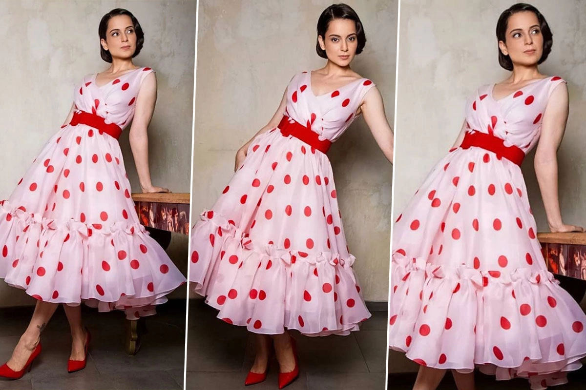 Bold Polka Dots Fashion Trend - Kangana Ranaut