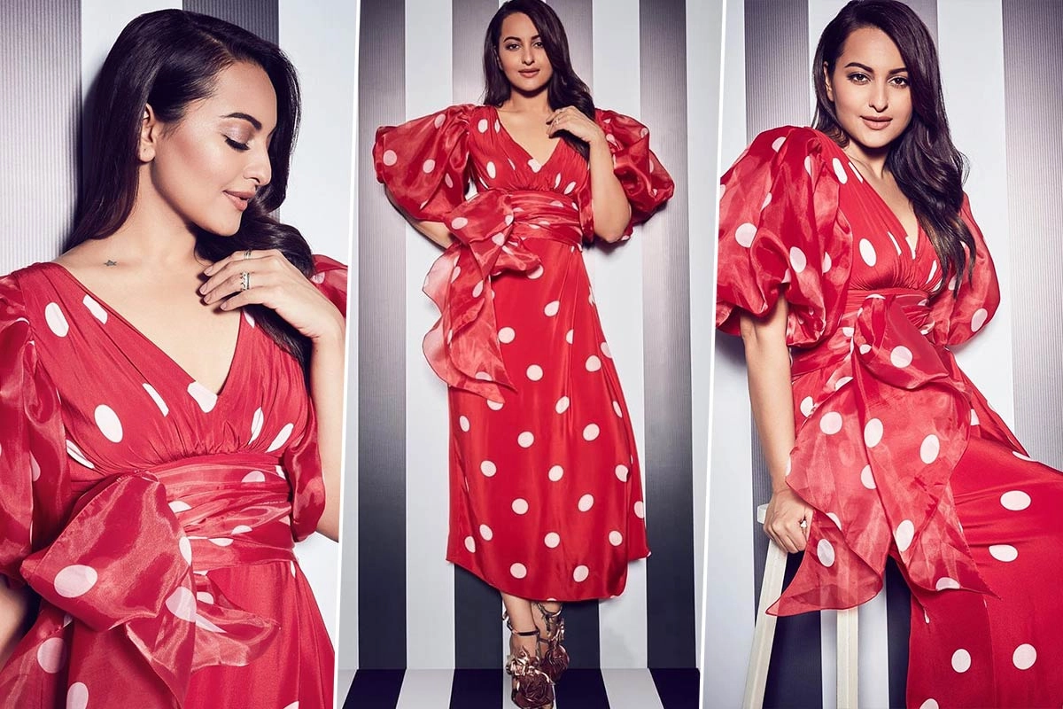 Bold Polka Dots Fashion Trend - Sonakshi Sinha