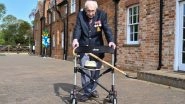 Captain Tom Moore, 99-Year-Old WWII Veteran Raises $16 Million For NHS Workers by Walking 100 Laps in His Garden (Watch Video)