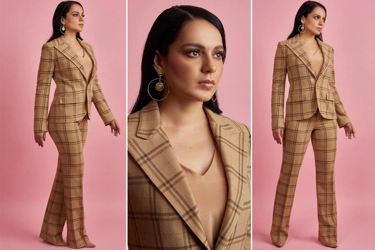 Checkered Pantsuits Fashion Trend - Kangana Ranaut