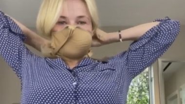 Chelsea Handler Makes a Mask Out of Bra