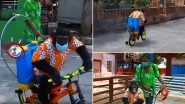 DISTURBING! Chimpanzee Forced to Wear Face Mask, Ride Bicycle and Spray Coronavirus Disinfectant at Thailand Zoo, Animal-Cruelty Video Goes Viral