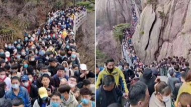 China's Tourism Resumes, Nature Trail Site Jam Packed Even as World Continues Battle Against Coronavirus (Watch Video)