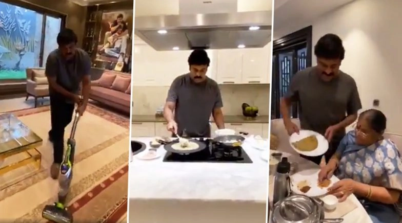 Superstar Chiranjeevi Takes Up #BetheREALMAN Challenge (Watch)
