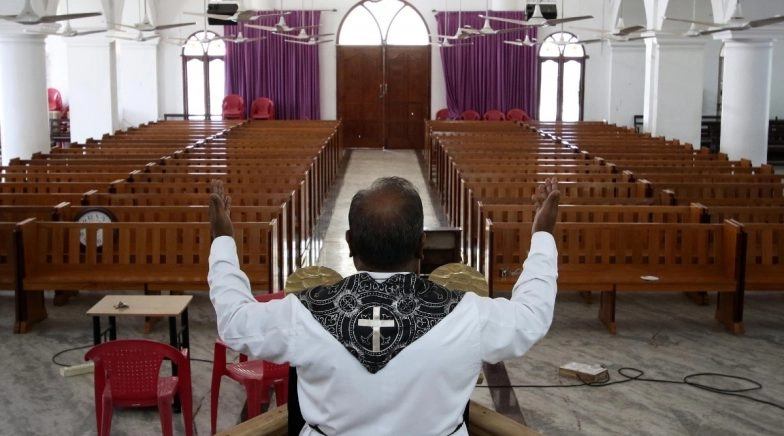 Amid Coronavirus Lockdown, Easter Midnight Prayers Held Without Congregation at Church in Panaji
