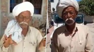 Rajasthan: Old Man Says Owls Can Cure Coronavirus, Apologises and Advises People to Stay Home After Being Confronted by Police (Watch Funny Video)