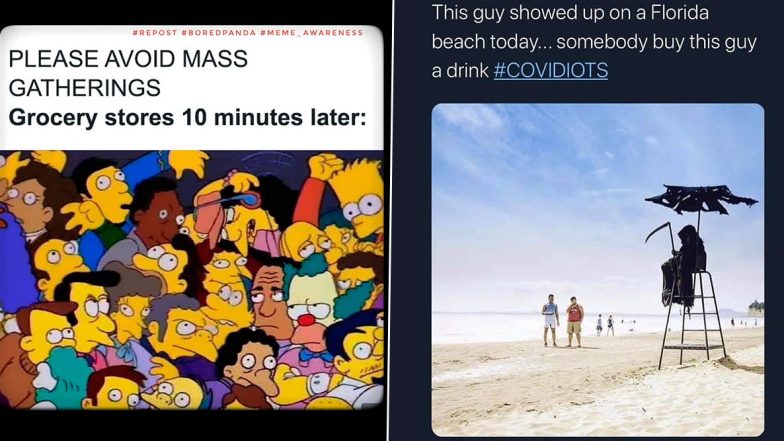 Covidiot Funny Memes and TikTok Videos: These Jokes on Violators of Social Distancing Guidelines Show Why It's Better to Stay Safe At Home