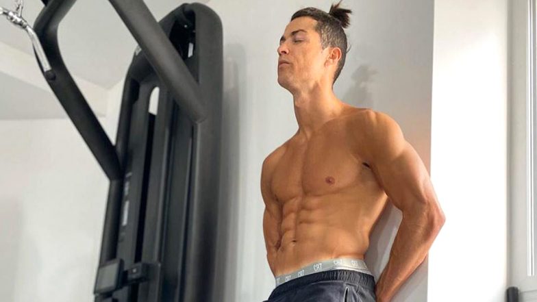 Cristiano Ronaldo Flaunts Abs While Relaxing After Exercise Session During Self-Quarantine (See Picture)