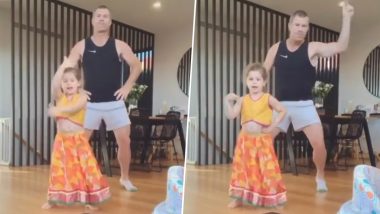 David Warner And His Daughter Dance to ‘Sheila Ki Jawani’ Amid Coronavirus Lockdown (Watch Video)